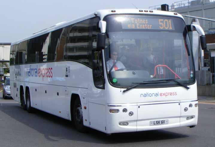 Trathens Volvo B12BT Plaxton Panther National Express LSK611
